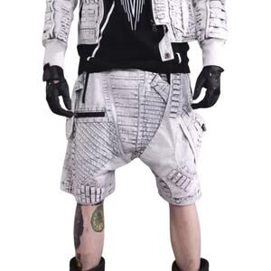 Philosophy Dune Wasteland Futuristic Utility Punk Shorts Acid Wash Men’s Size L